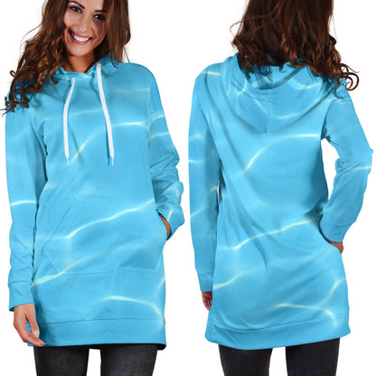 Water Surface Womens Hoodie Dress