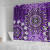 Purple Floral Mandalas Shower Curtain