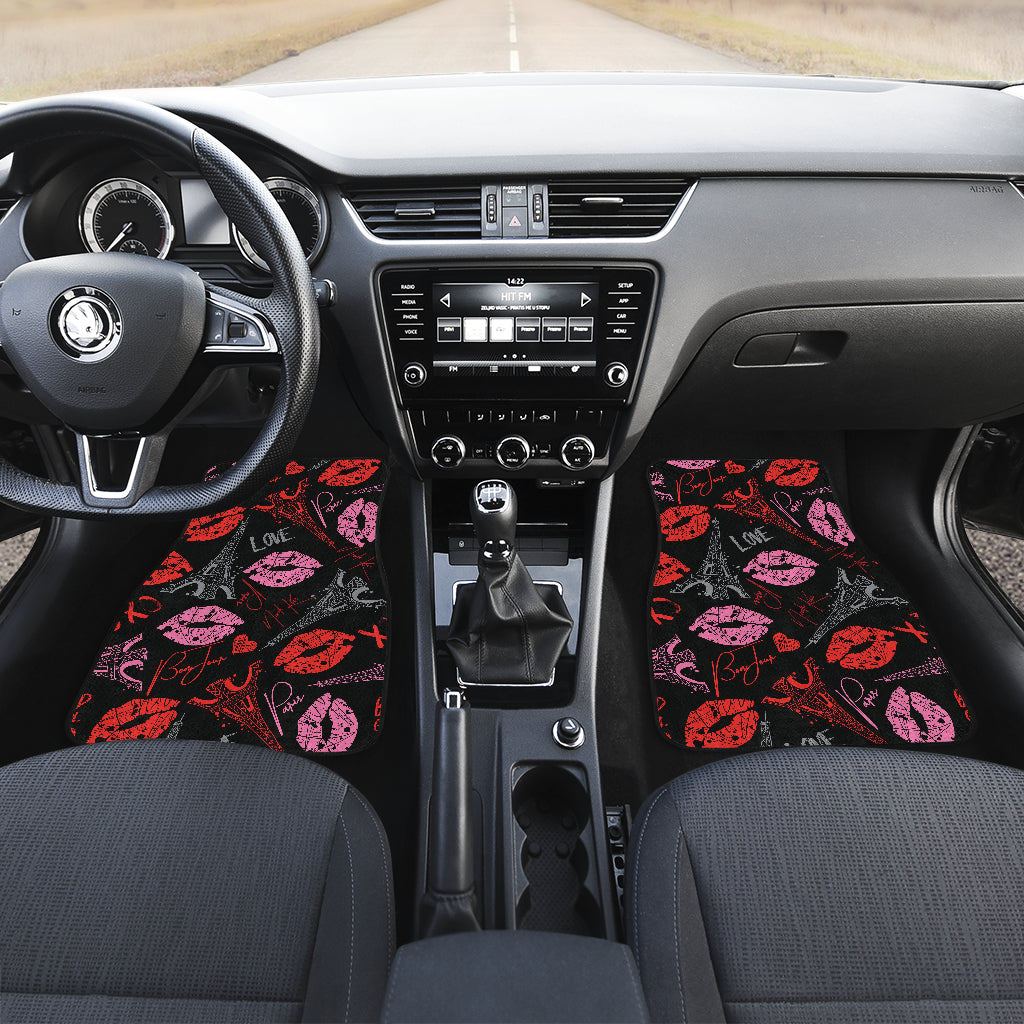 Pink Red Lips Car Floor Mats