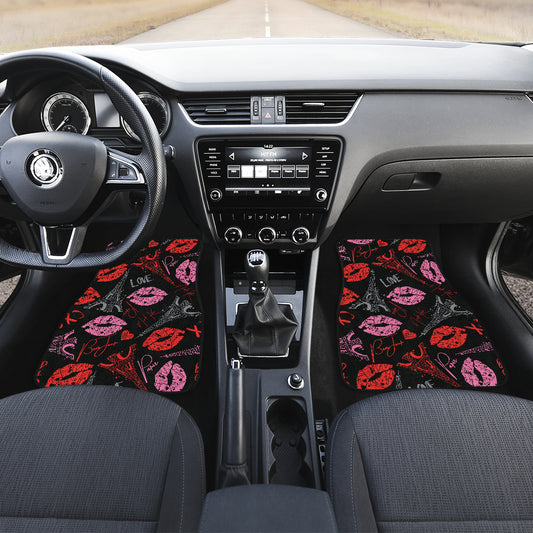 Pink Red Lips Car Floor Mats