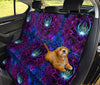 Blue Pink Lotus Car Back Seat Pet Cover