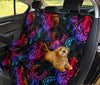 Colorful Tribal Maori Turtle Car Back Seat Pet Cover