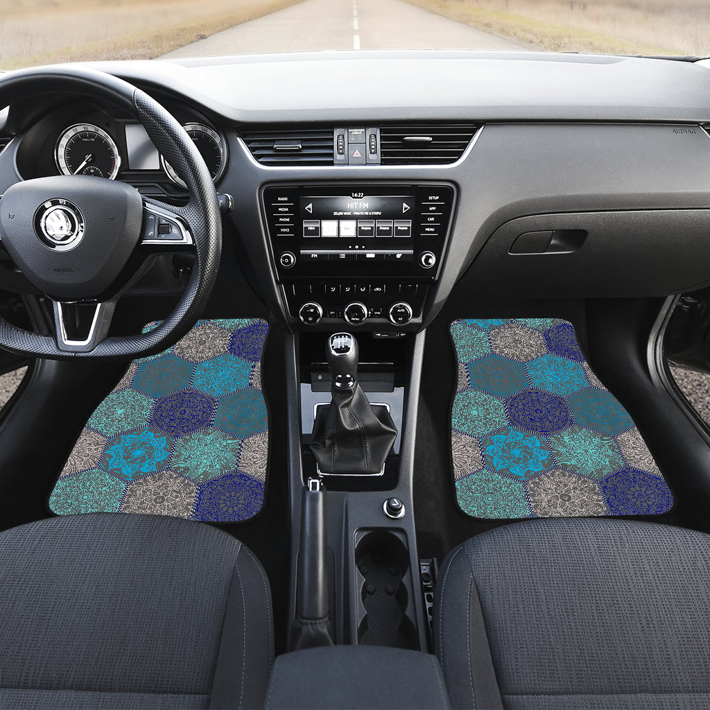 Mandalas Honeycomb Car Floor Mats