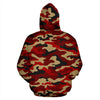 Red & Gold Camouflage Hoodie