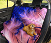 Blue Peach Abstract Car Back Seat Pet Cover