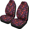 Red Floral Lips Car Seat Covers