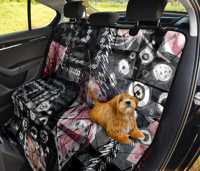 Abstract Swirls Car Back Seat Pet Cover