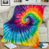 Colorful Tie Dye Spiral Blanket