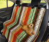 Brown Orange Ethnic Stripes Car Back Seat Pet Cover