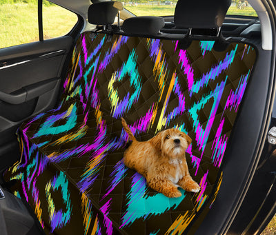 Neon Tribal Pattern Car Back Seat Pet Cover