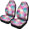 Colorful Snake Skin Print Car Seat Covers