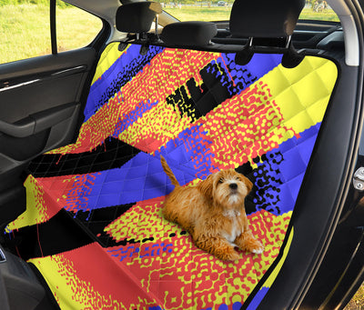 Colorful Abstract  Car Back Seat Pet Cover
