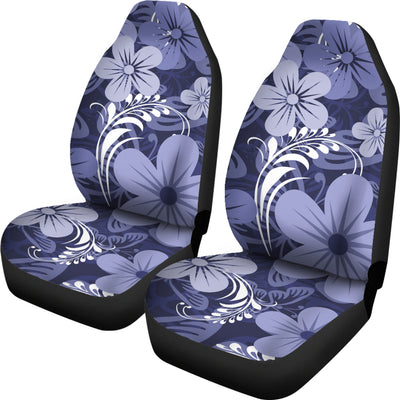 Blue & Purple Aloha Flowers Car Seat Covers