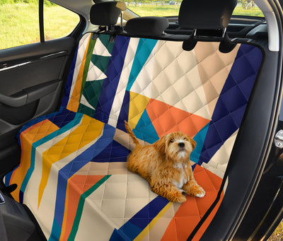 Colorful Abstract Car Back Seat Pet Cover