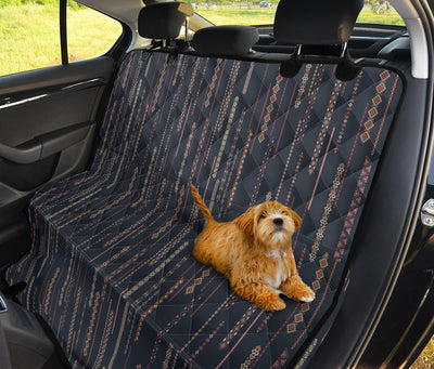 Boho Chic Bohemian Stripes Car Back Seat Pet Cover