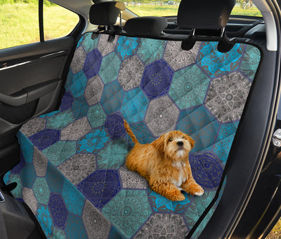 Mandalas Honeycomb Car Back Seat Pet Cover