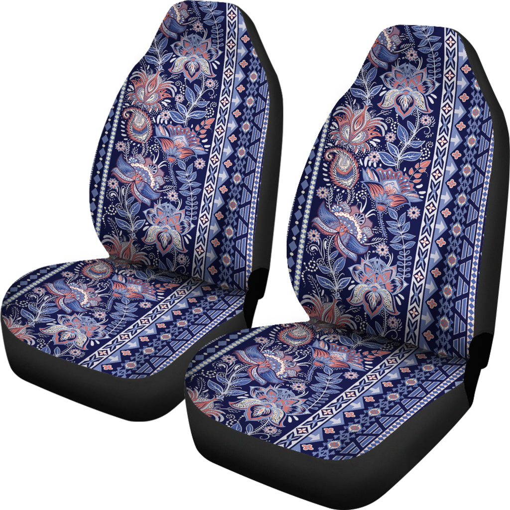 Blue Elegant Decor Car Seat Covers