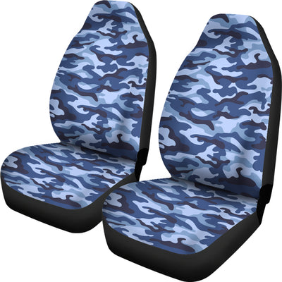 Blue Camouflage Car Seat Covers