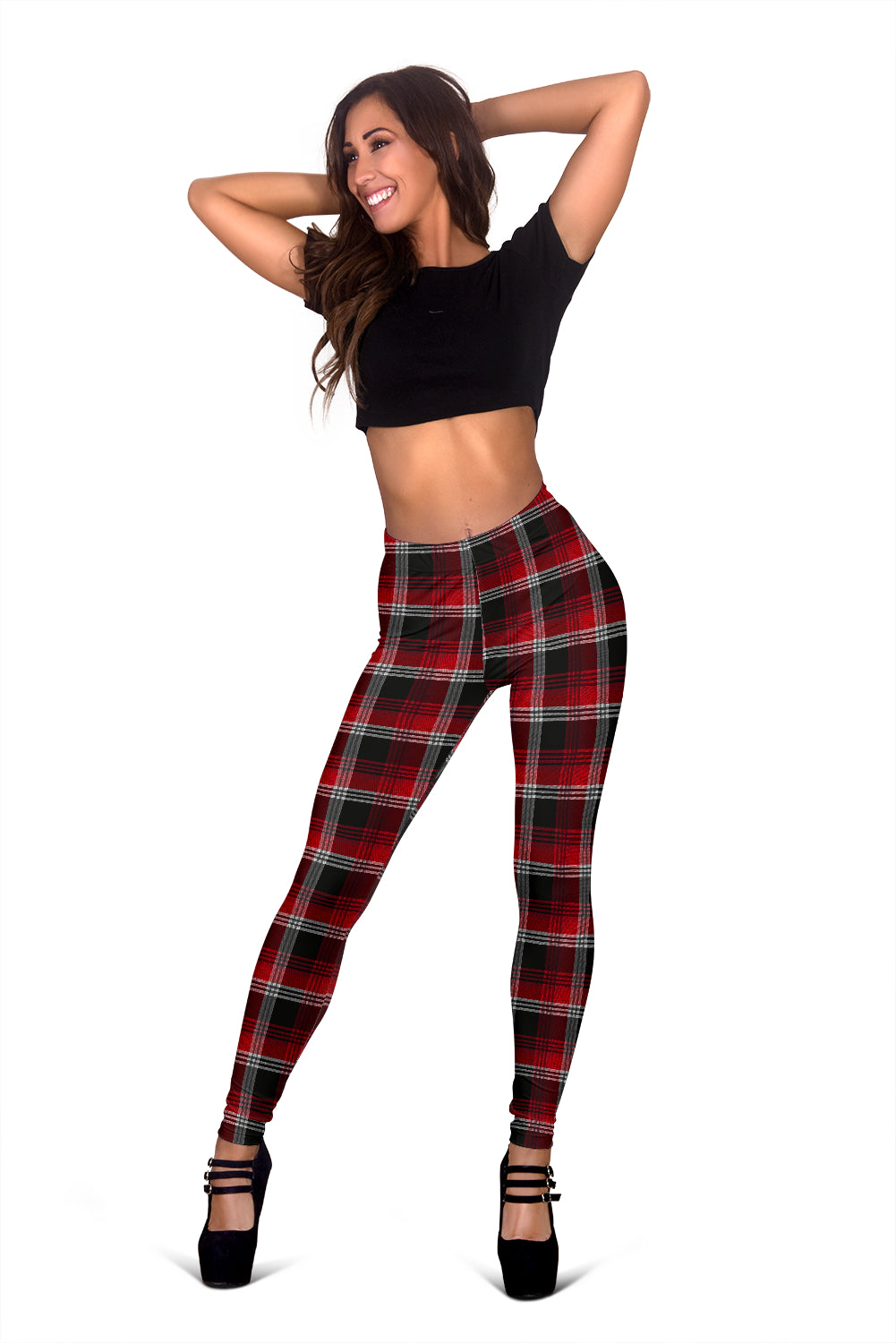 Red Plaid Leggings