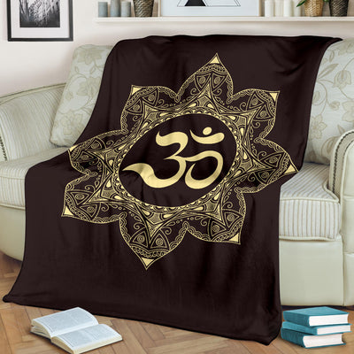 Om Aum Mandala Blanket