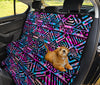Blue Pink Abstract Tribal Car Back Seat Pet Cover
