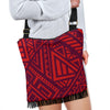 Red Tribal Polynesian Crossbody Bag