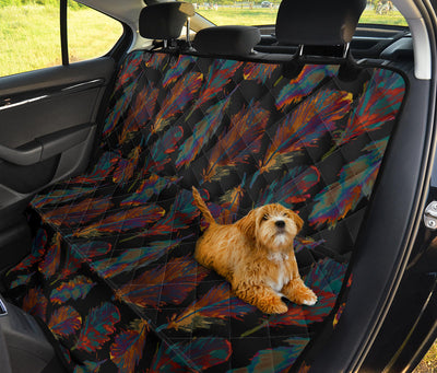 Dark Feathers Car Back Seat Pet Cover