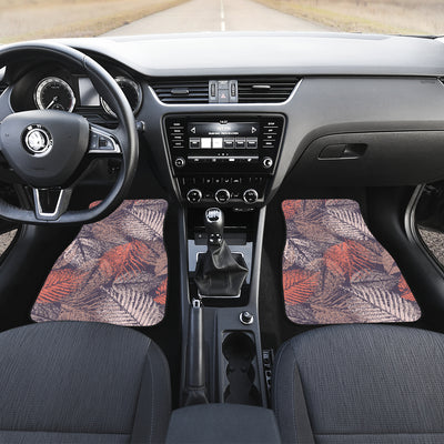 Vintage Leaves Car Floor Mats