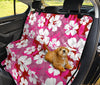 Pink Aloha Flowers Car Back Seat Pet Cover