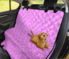 Pink Elegant Decor Car Back Seat Pet Cover