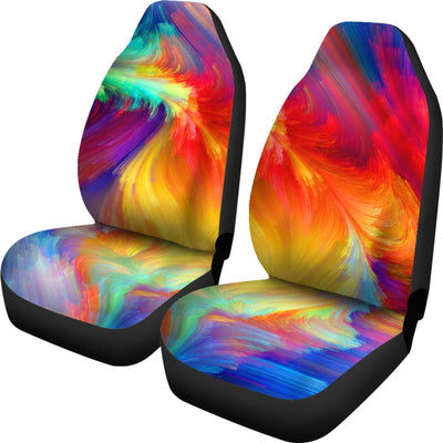 Colorful Abstract Art Car Seat Covers