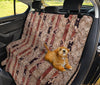 Knit-Print Stripes Car Back Seat Pet Cover