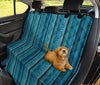 Teal Boho Chic Bohemian Aztec Car Back Seat Pet Cover