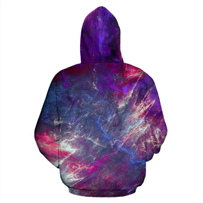 Purple Abstract Art Hoodie