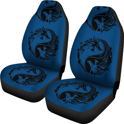 Blue Dragon Yin Yang Car Seat Covers