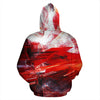 Red Abstract Art Hoodie