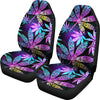 Colorful Weed Plant Car Seat Covers