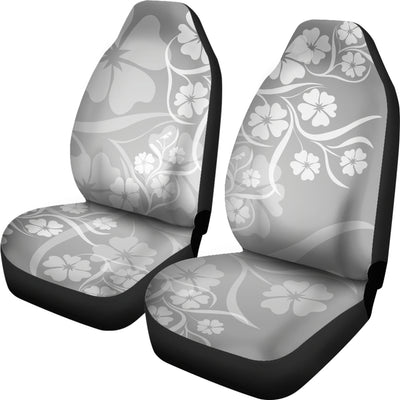 Grey Floral Car Seat Covers