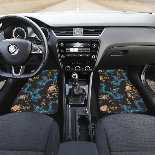 Dragon Flowers Car Floor Mats