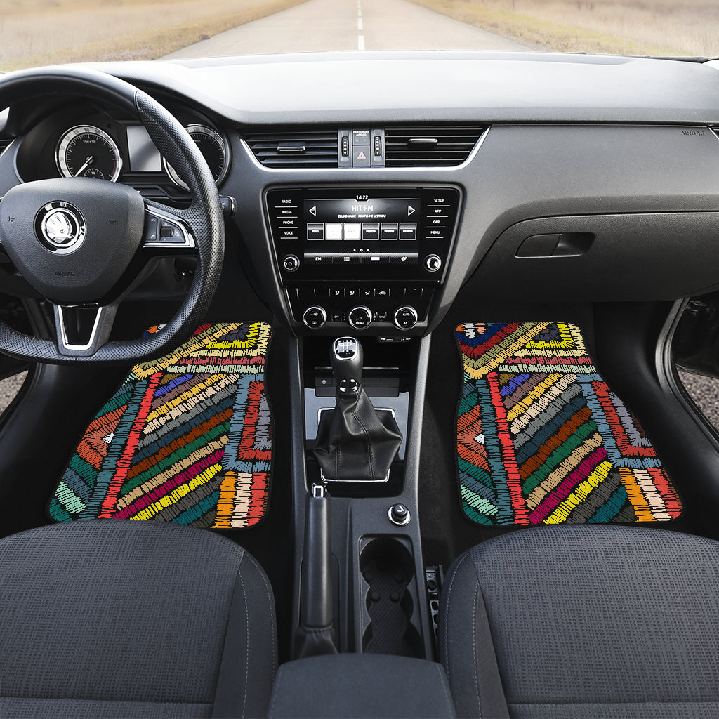 Colorful Ethnic Car Floor Mats