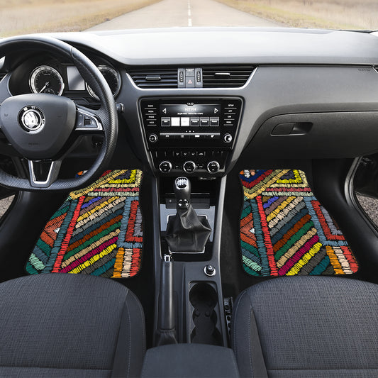 Colorful Ethnic Car Floor Mats