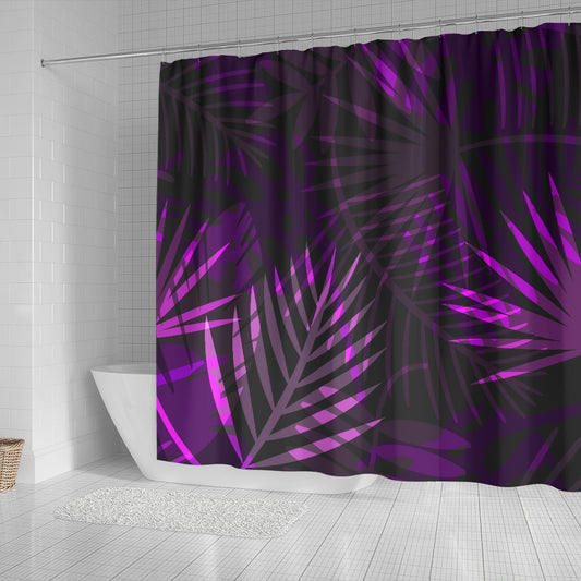 Purple Leaves Shower Curtain