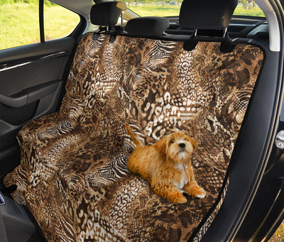 Animal Print Car Back Seat Pet Cover