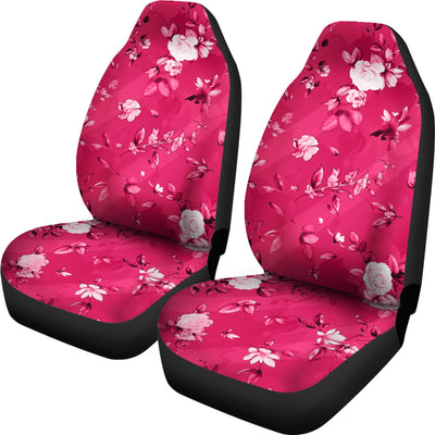 Pink Flowers Car Seat Covers