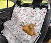 Pink Flower Stripes Car Back Seat Pet Cover