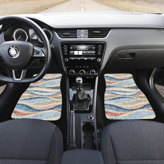 Abstract Waves Car Floor Mats