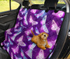 Purple Butterflies Car Back Seat Pet Cover