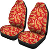 Red Oriental Fish Car Seat Covers