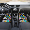 Colorful Abstract Triangles Car Floor Mats