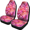 Pink Peach Leaves Car Seat Covers